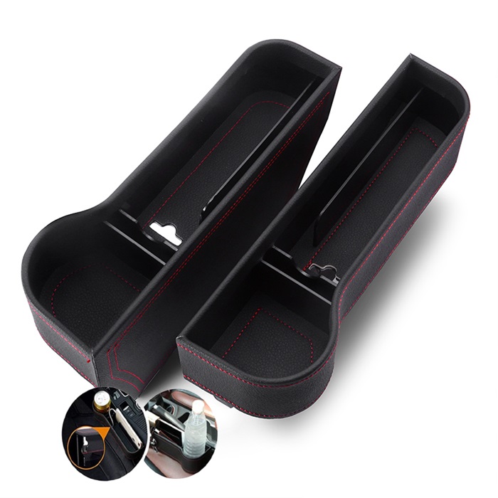 Buy Leather Car Seat Box Storage Car Seat Side Pocket Gap Slit Pocket